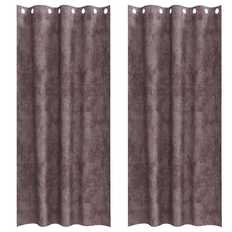 Load image into Gallery viewer, Vidaxl velvet gordijnen met gordijnen 2 pcs bruin 245 x 140 cm fluweel