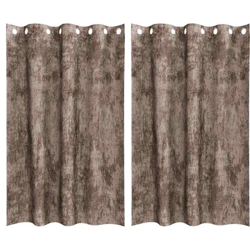 Load image into Gallery viewer, Vidaxl velvet gordijnen 2 pcs cappuccino 175 x 140 cm fluweel