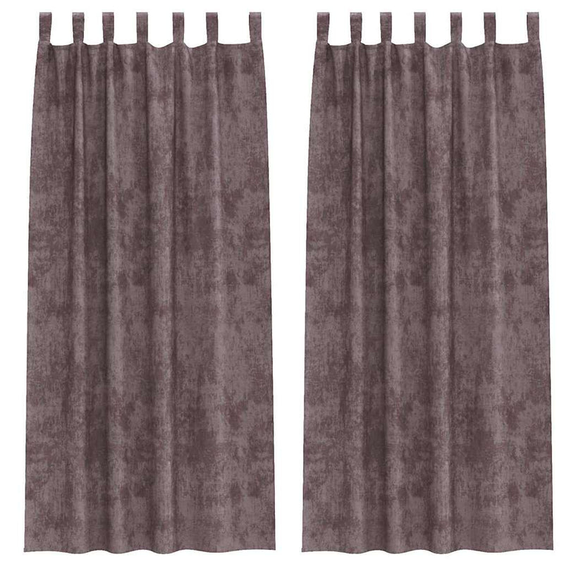 Load image into Gallery viewer, Vidaxl velvet gordijnen met gordijnen 2 pcs bruin 245 x 140 cm fluweel