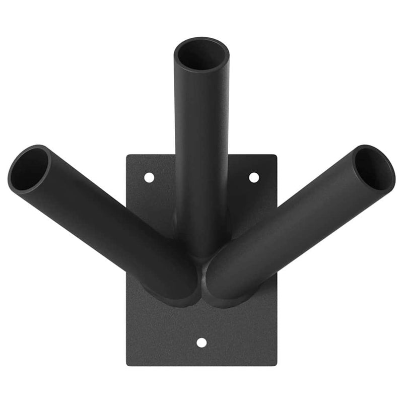 Load image into Gallery viewer, Vidaxl vlaggen mast houder zwart 10,5 x 7,5 x 0,2 cm staal
