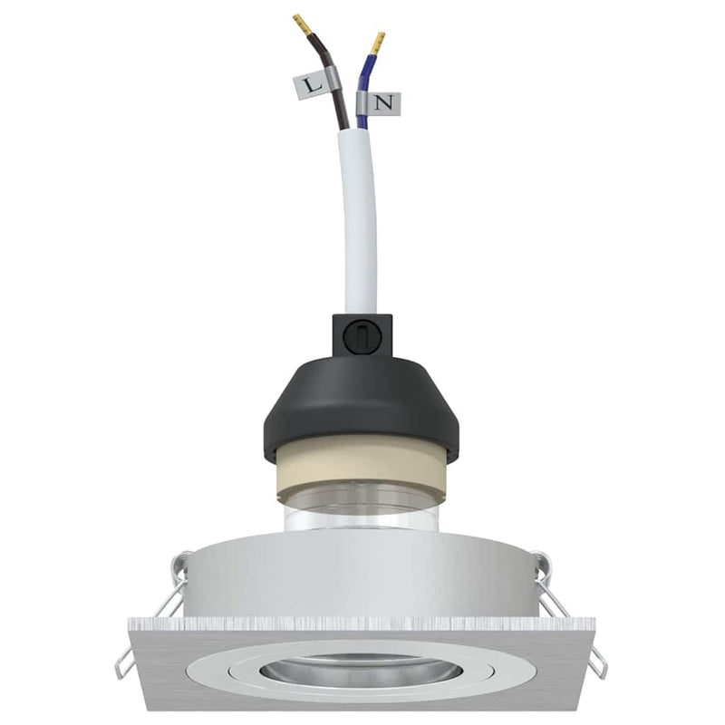 Load image into Gallery viewer, Vidaxl spotje 6 pcs zilver 9 x 9 x 2 cm aluminium