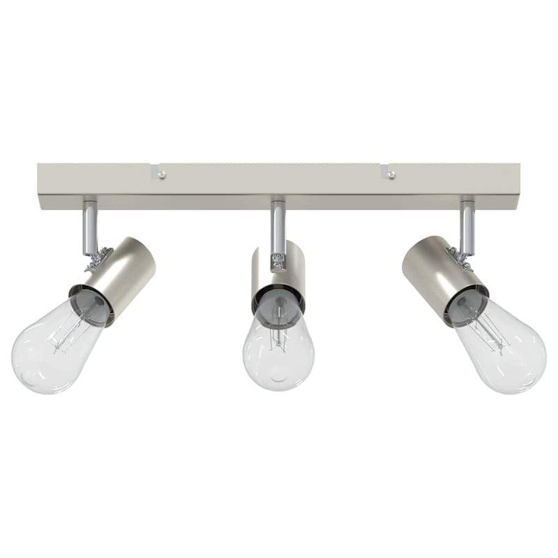 Load image into Gallery viewer, Vidaxl plafondspot met schijnwerpers nikkel 38 x 6,5 x 11,5 cm metaal