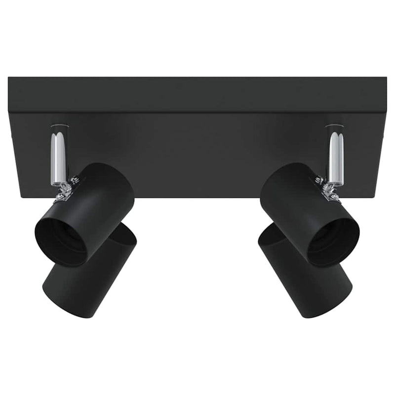 Load image into Gallery viewer, Vidaxl plafondspot met schijnwerpers zwart 26,5 x 26 x 11,5 cm metaal
