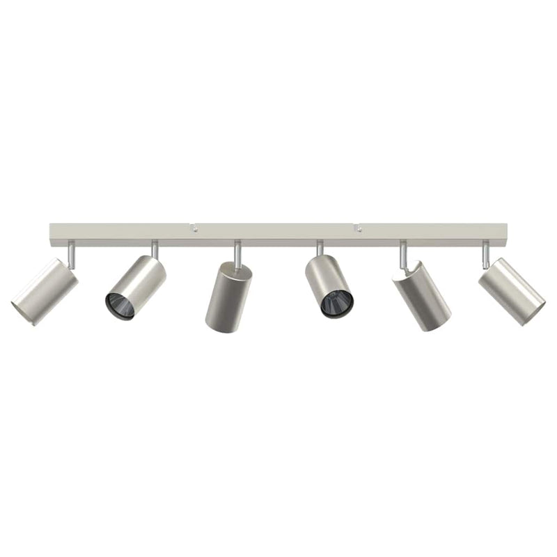 Load image into Gallery viewer, Vidaxl plafondspot met schijnwerpers nikkel 73 x 6 x 16 cm metaal
