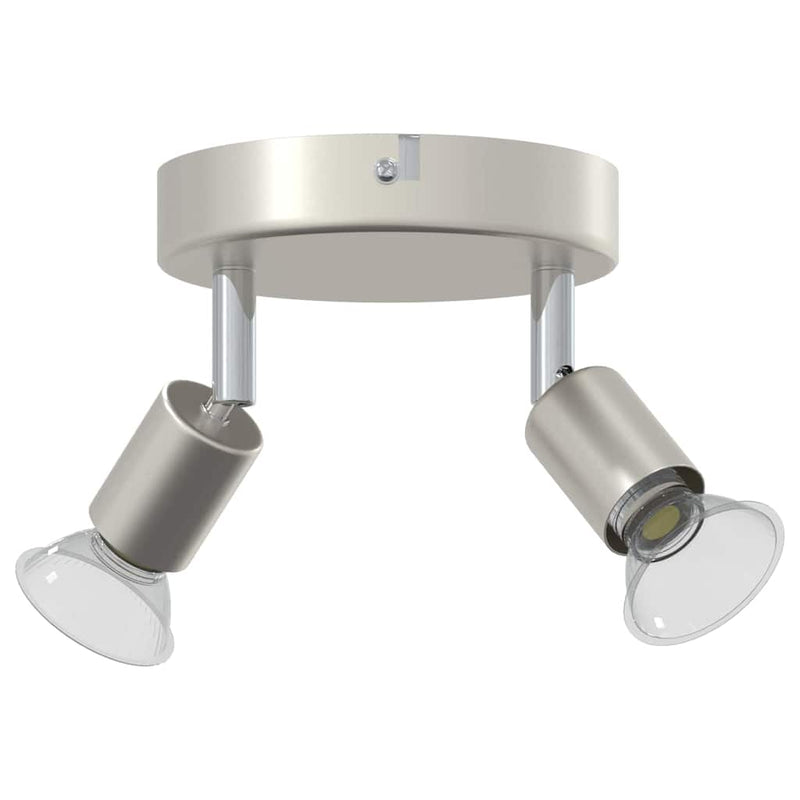 Load image into Gallery viewer, Vidaxl plafondspot met schijnwerpers nikkel 12 x 8 cm staal