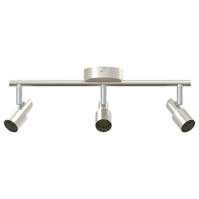 Load image into Gallery viewer, Vidaxl plafondspot met schijnwerpers nikkel 39 x 10,5 x 10,5 cm staal