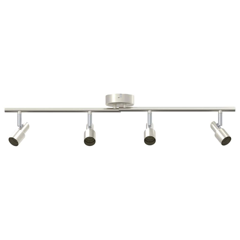 Load image into Gallery viewer, Vidaxl plafondspot met schijnwerpers nikkel 70 x 9 x 12,5 cm staal