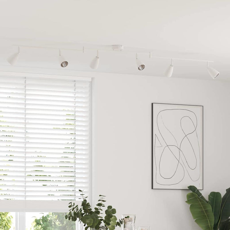 Load image into Gallery viewer, Vidaxl plafondspot met schijnwerpers wit 25.5 x 8 x 16 cm metaal