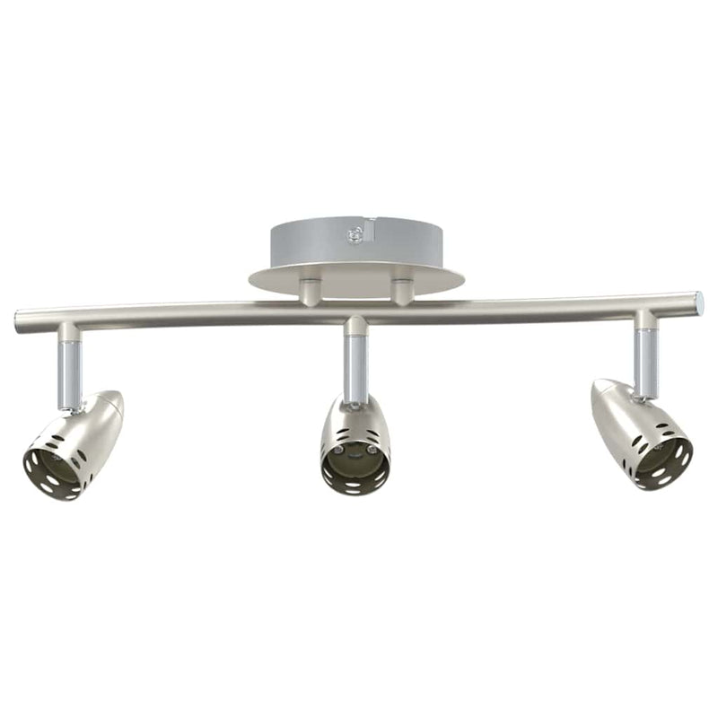 Load image into Gallery viewer, Vidaxl plafondspot met schijnwerpers nikkel 36,5 x 10 x 12,5 cm metaal