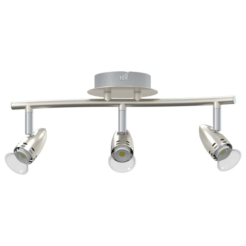Load image into Gallery viewer, Vidaxl plafondspot met schijnwerpers nikkel 36,5 x 10 x 12,5 cm metaal