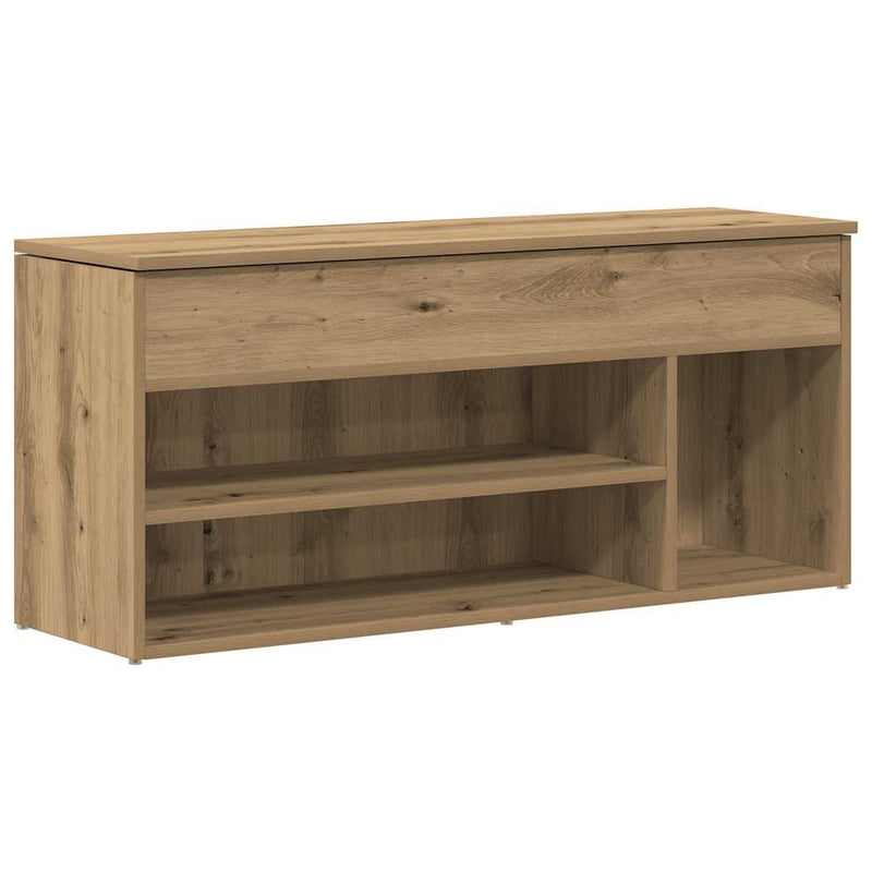 Load image into Gallery viewer, Vidaxl schoenenbank 102x30,5x45 cm bewerkt hout artisanaal eikenkleur