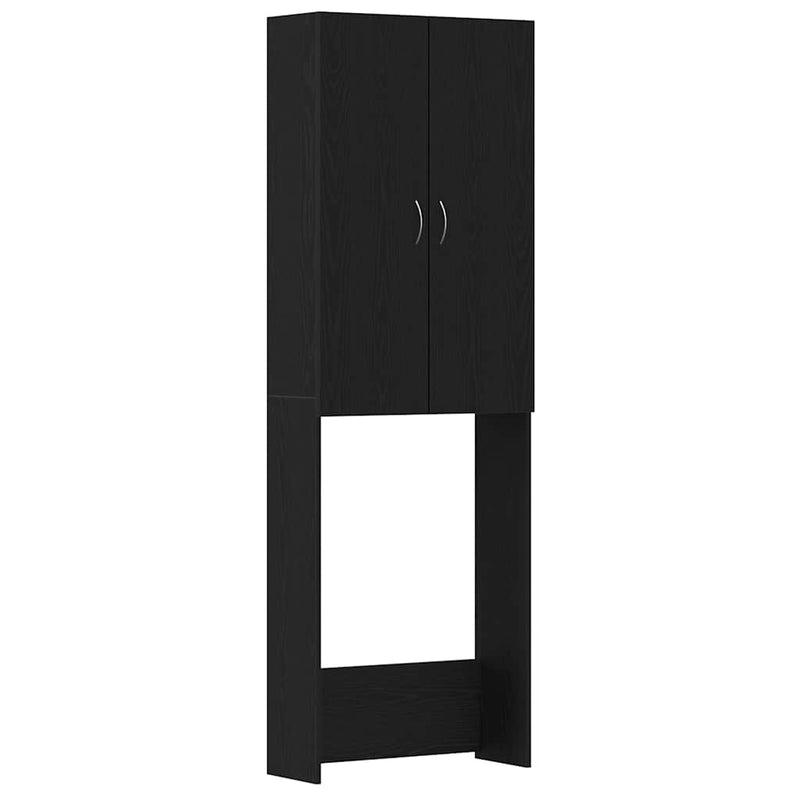 Load image into Gallery viewer, Vidaxl wasmachinekast 64x25,5x190 cm zwart eikenkleur