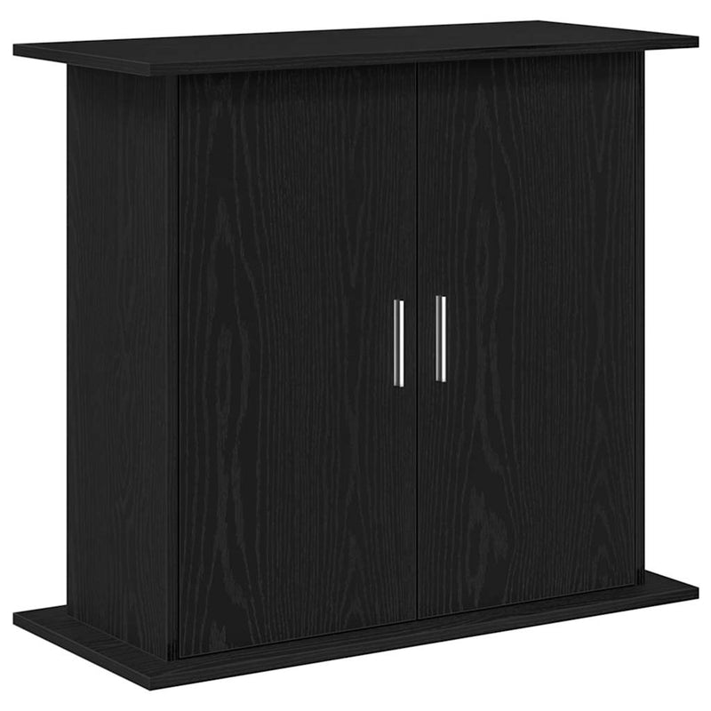 Load image into Gallery viewer, Vidaxl aquariumstandaard zwart eiken 81x36x73 cm bewerkt hout