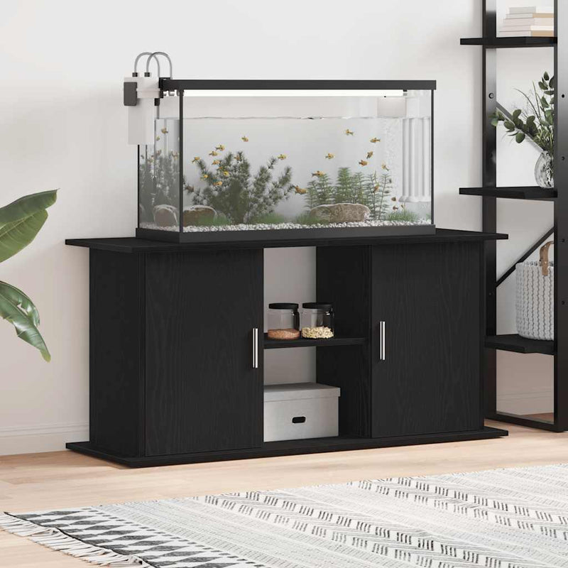 Load image into Gallery viewer, Vidaxl aquariumstandaard 121x41x58 cm spaanplaat zwart eikenkleurig