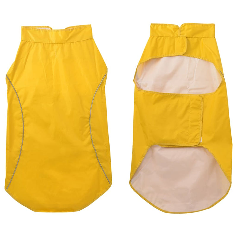 Load image into Gallery viewer, Vidaxl hondenregenjas met reflecterende strips polyester geel 3xl