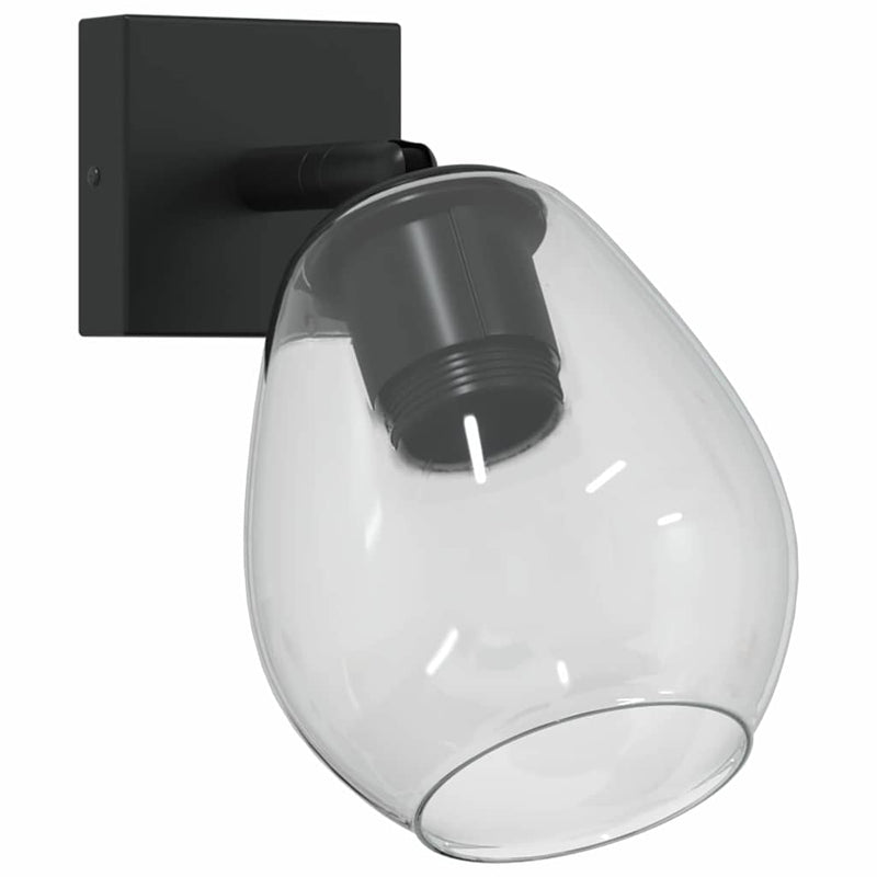 Load image into Gallery viewer, Vidaxl plafondspot zwart 13 x 13 x 26 cm glas en metaal