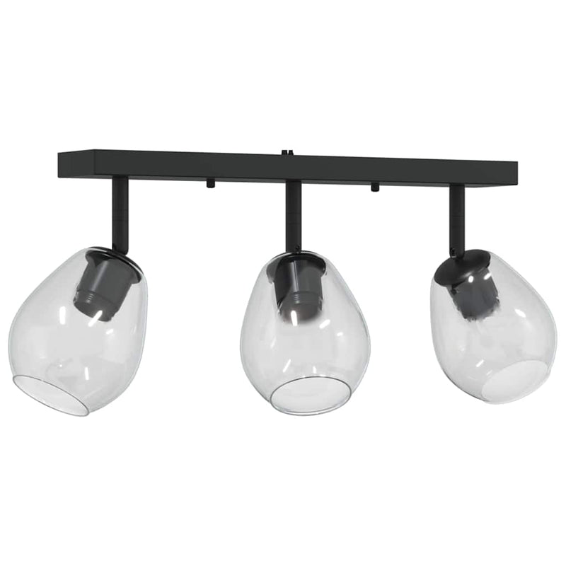 Load image into Gallery viewer, Vidaxl plafondspot zwart 54 x 13 x 26 cm glas en metaal