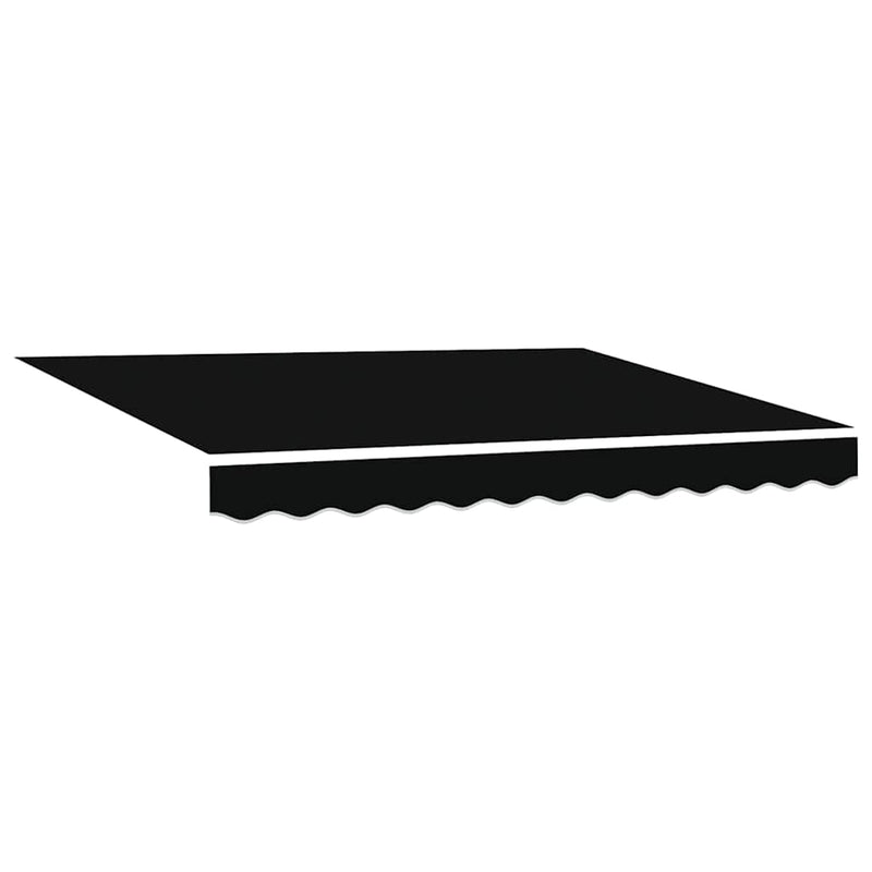 Load image into Gallery viewer, Vidaxl vervangingsdoek voor zonnescherm zwart 330 x 245 cm polyester