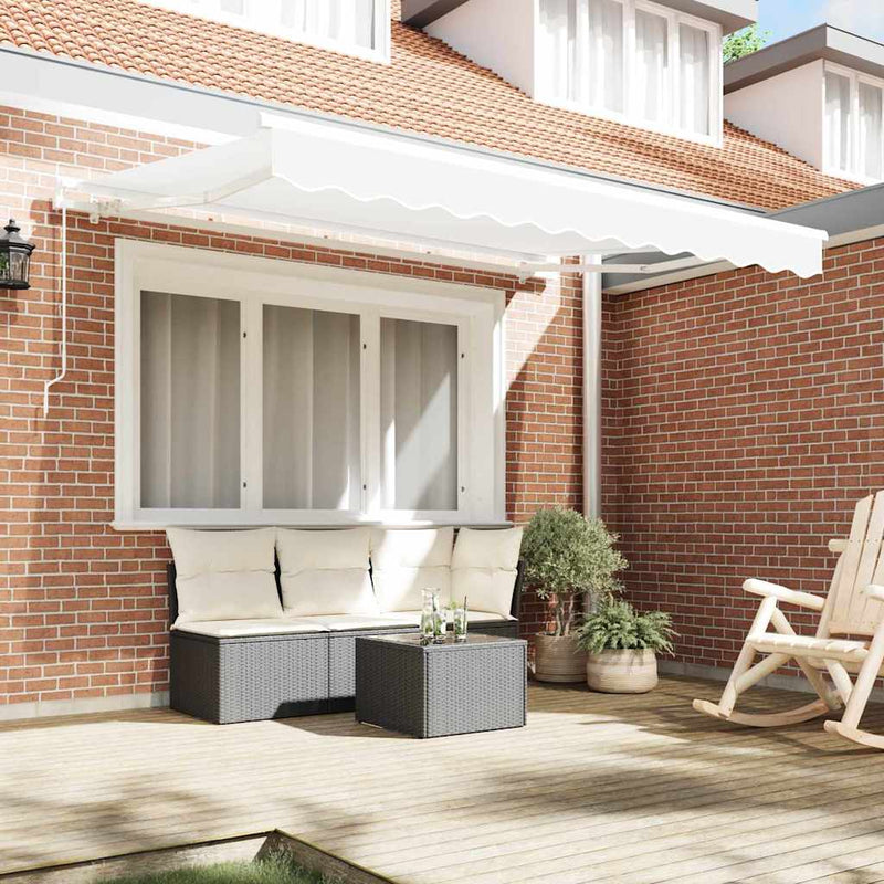 Load image into Gallery viewer, Vidaxl vervangingsdoek voor zonnescherm wit 330 x 245 cm polyester