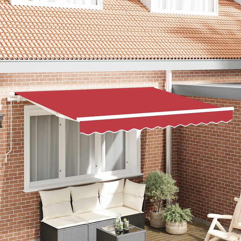 Load image into Gallery viewer, Vidaxl vervangingsdoek voor zonnescherm rood 280 x 245 cm polyester