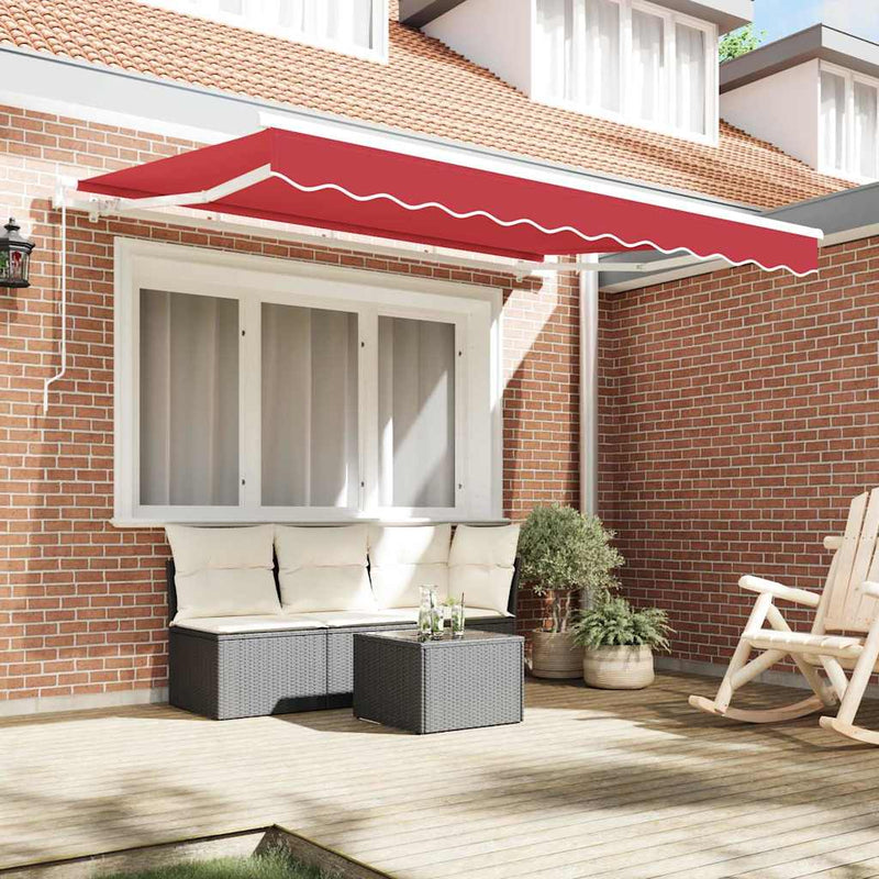 Load image into Gallery viewer, Vidaxl vervangingsdoek voor zonnescherm rood 280 x 245 cm polyester