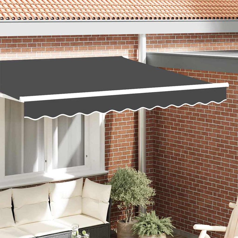 Load image into Gallery viewer, Vidaxl markies valance antraciet 580 x 20 cm canvas
