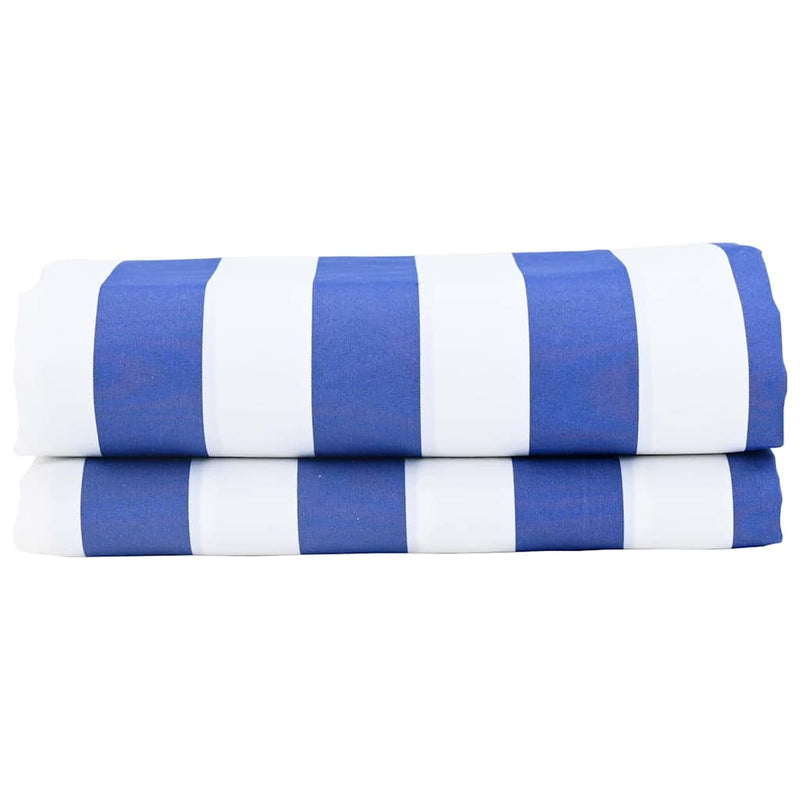 Load image into Gallery viewer, Vidaxl zonnescherm vervangingen blauw en wit 1000 x 160 cm