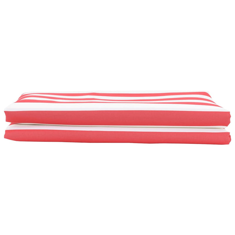 Load image into Gallery viewer, Vidaxl zonnescherm vervangingen rood en wit 1000 x 160 cm