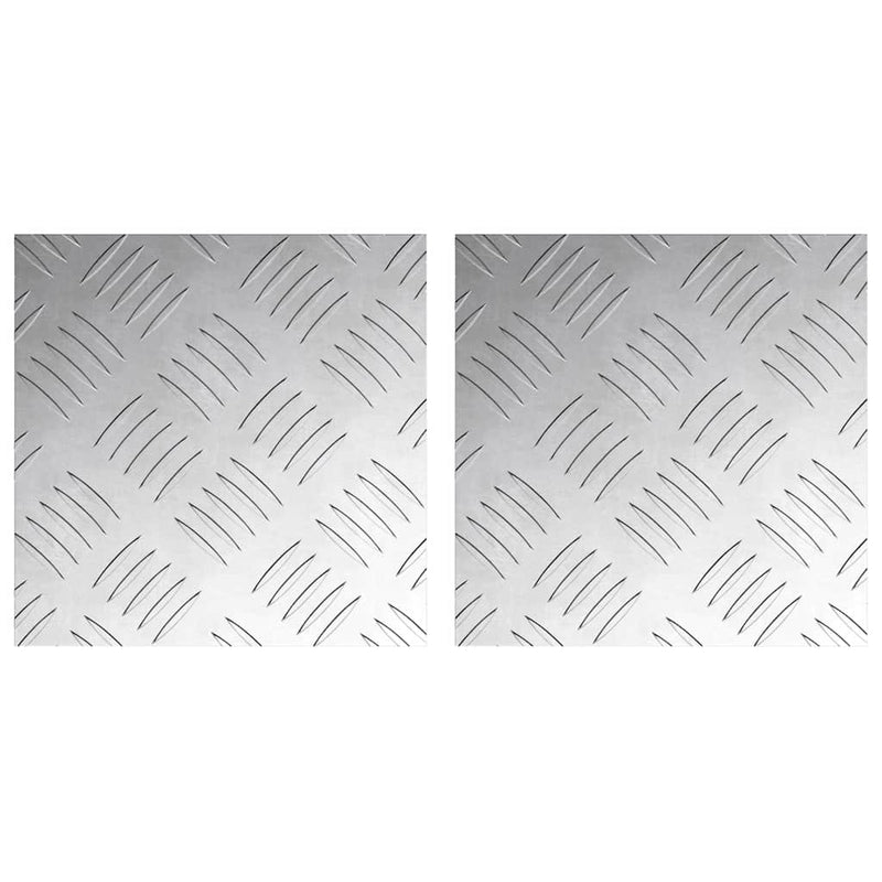 Load image into Gallery viewer, Vidaxl trap tread vierkant 2 pcs zilver 20 x 20 cm aluminium
