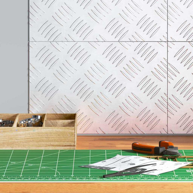 Load image into Gallery viewer, Vidaxl trap tread rechthoekig 4 pcs zilver 30 x 20 cm aluminium