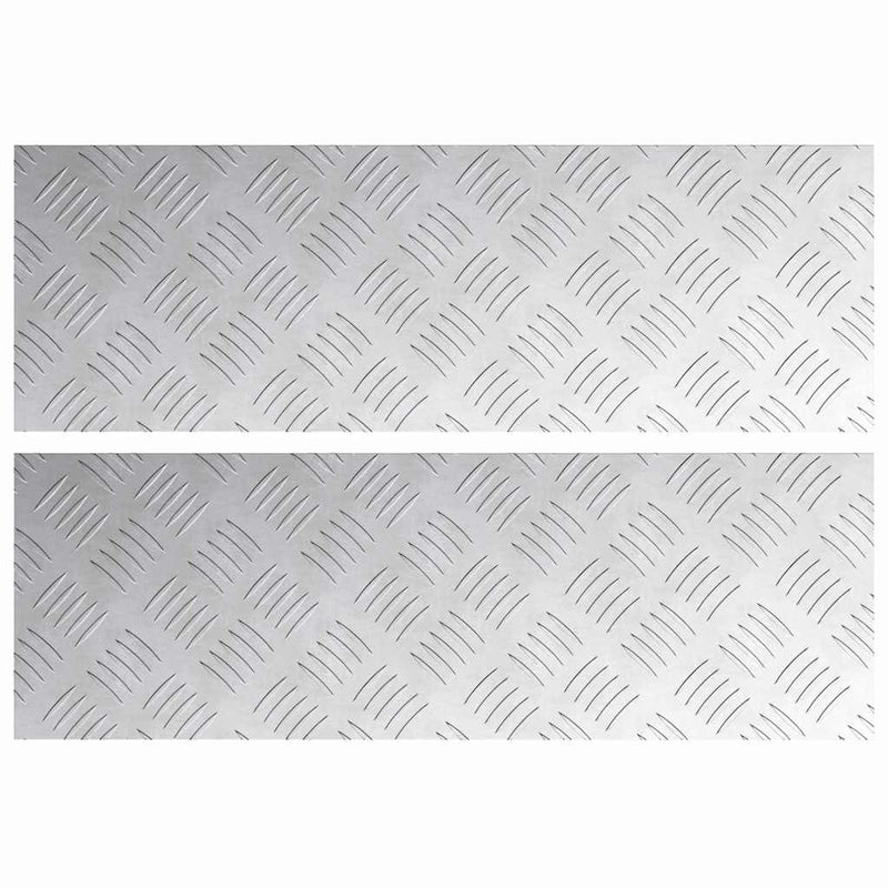 Load image into Gallery viewer, Vidaxl trap tread rechthoekig 2 pcs zilver 60 x 20 cm aluminium