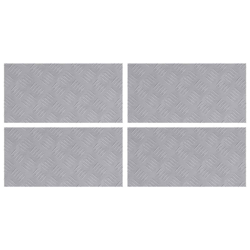 Load image into Gallery viewer, Vidaxl trap tread rechthoekig 4 pcs zilver 50 x 25 cm aluminium