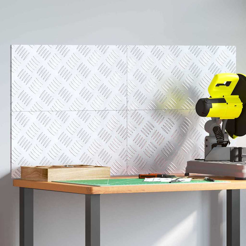 Load image into Gallery viewer, Vidaxl trap tread rechthoekig 4 pcs zilver 50 x 25 cm aluminium