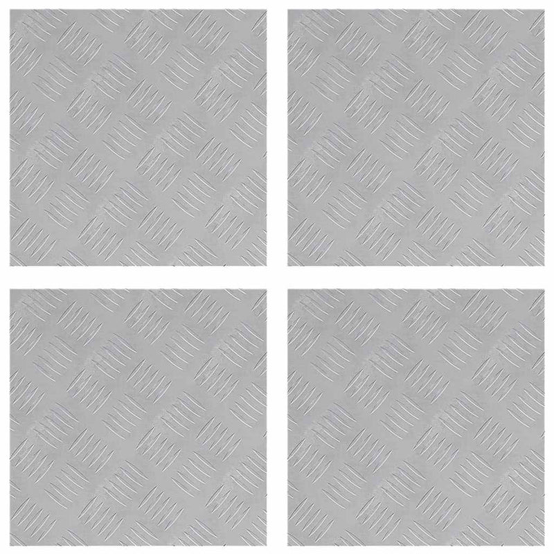 Load image into Gallery viewer, Vidaxl trap tread vierkant 4 pcs zilver 40 x 40 cm aluminium