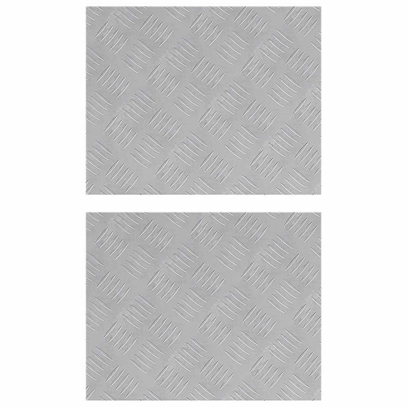 Load image into Gallery viewer, Vidaxl trap tread rechthoekig 2 pcs zilver 50 x 40 cm aluminium