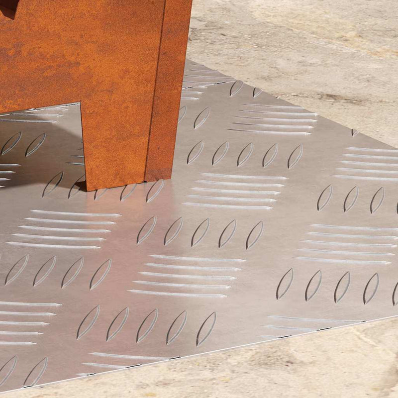 Load image into Gallery viewer, Vidaxl trap tread rechthoekig 2 pcs zilver 60 x 40 cm aluminium