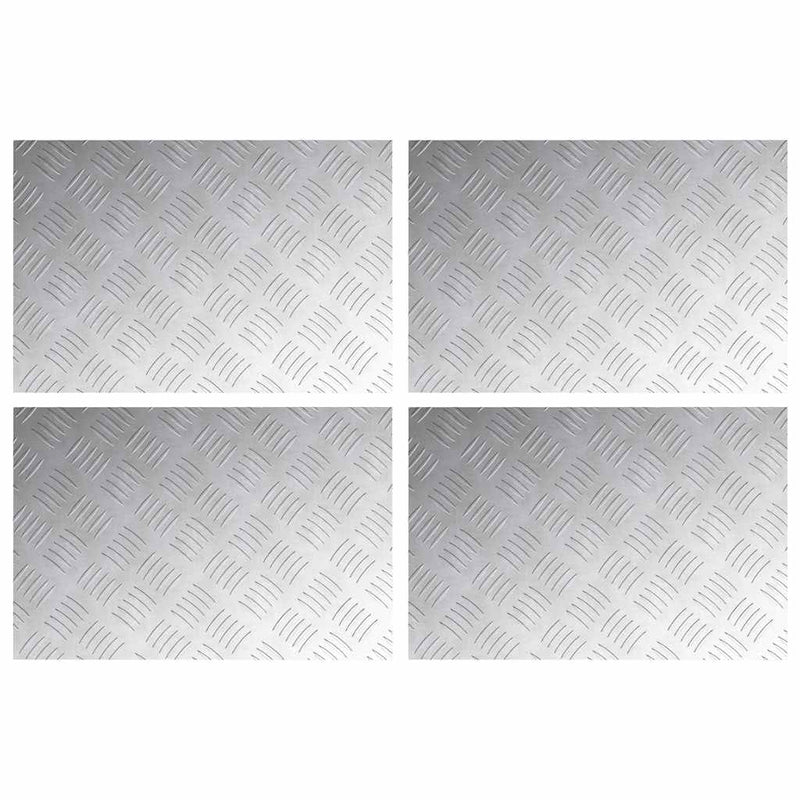 Load image into Gallery viewer, Vidaxl trap tread rechthoekig 4 pcs zilver 60 x 40 cm aluminium