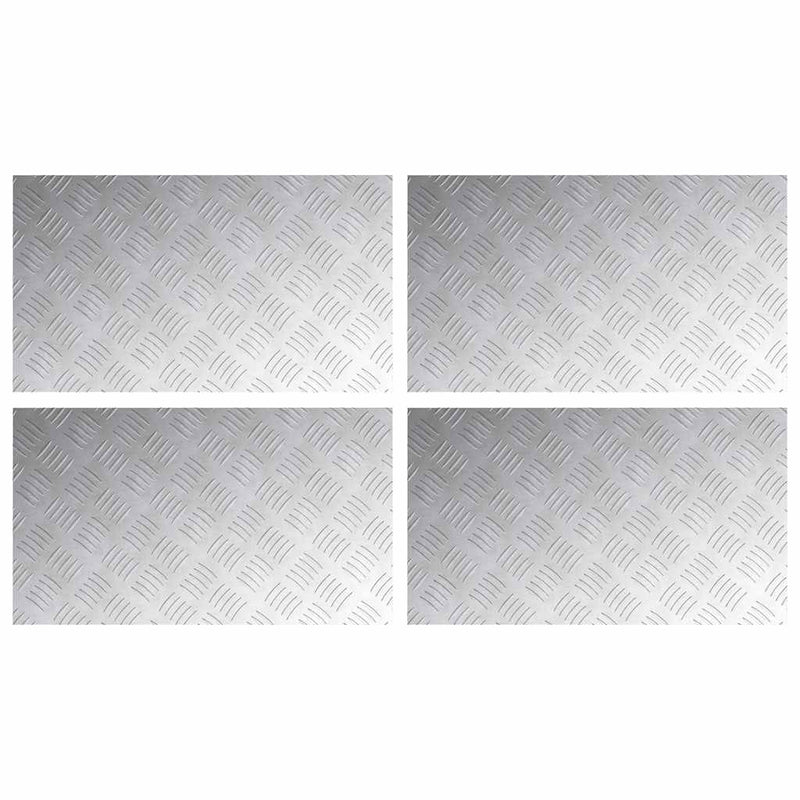 Load image into Gallery viewer, Vidaxl trap tread rechthoekig 4 pcs zilver 70 x 40 cm aluminium