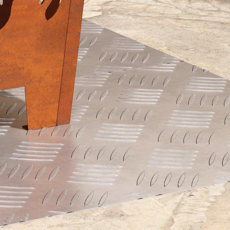 Load image into Gallery viewer, Vidaxl trap tread rechthoekig 2 pcs zilver 80 x 40 cm aluminium