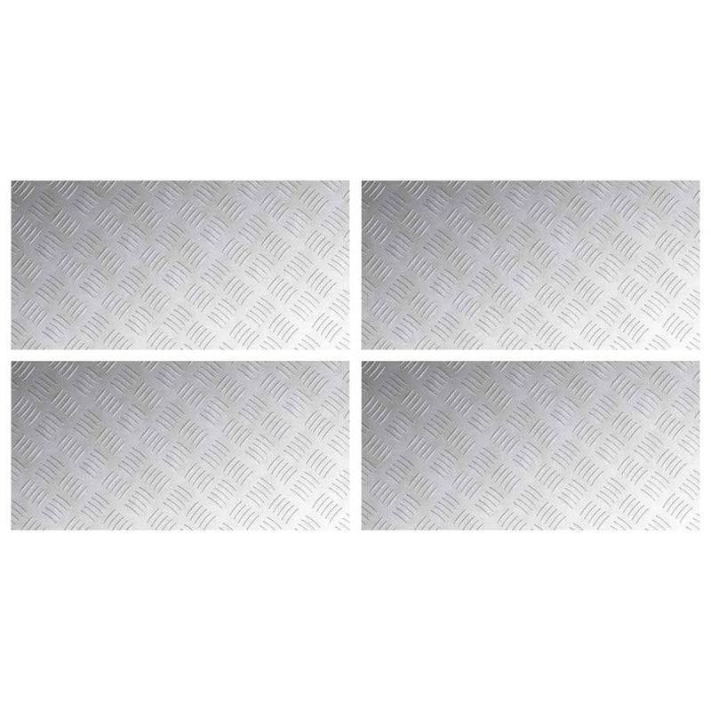 Load image into Gallery viewer, Vidaxl trap tread rechthoekig 4 pcs zilver 80 x 40 cm aluminium