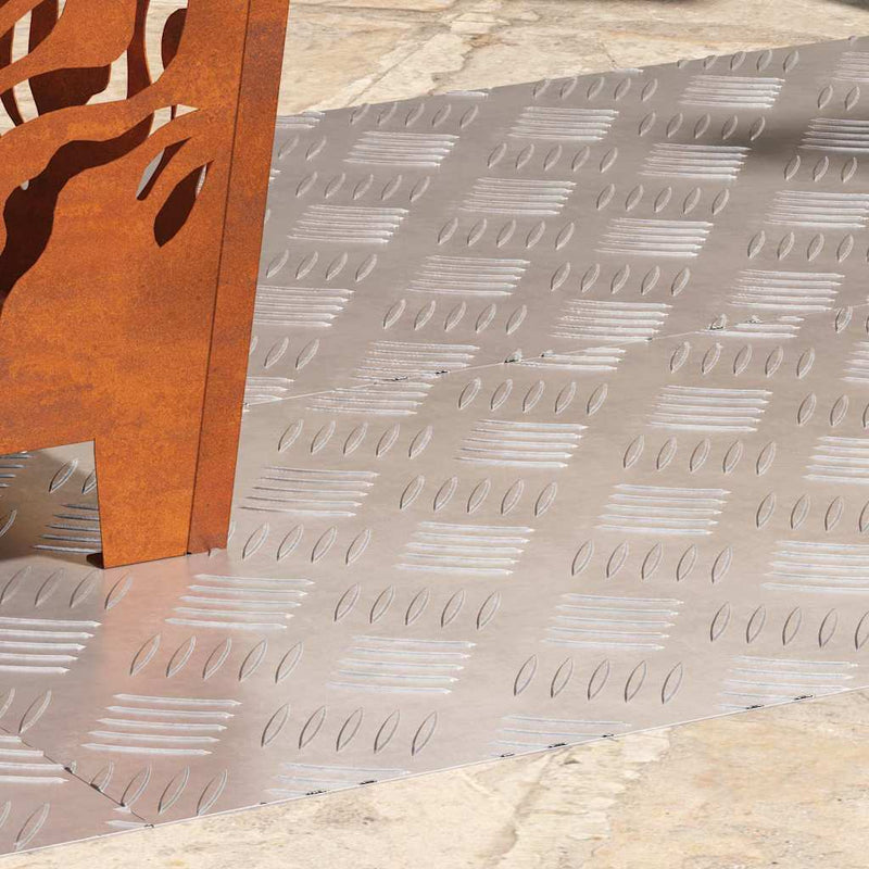 Load image into Gallery viewer, Vidaxl trap tread rechthoekig 4 pcs zilver 100 x 40 cm aluminium