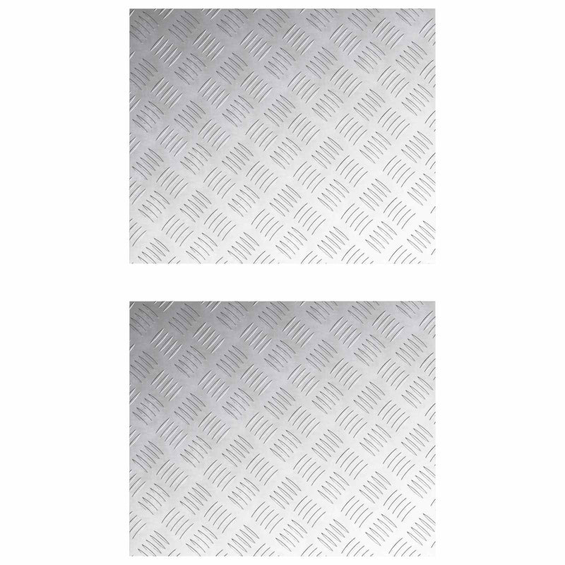 Load image into Gallery viewer, Vidaxl trap tread rechthoekig 2 pcs zilver 60 x 50 cm aluminium