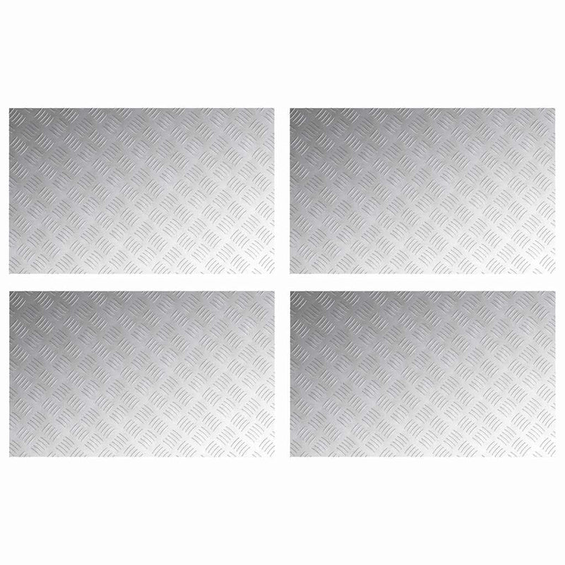 Load image into Gallery viewer, Vidaxl trap tread rechthoekig 4 pcs zilver 80 x 50 cm aluminium