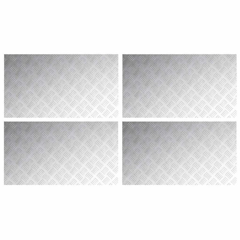 Load image into Gallery viewer, Vidaxl trap tread rechthoekig 4 pcs zilver 90 x 50 cm aluminium