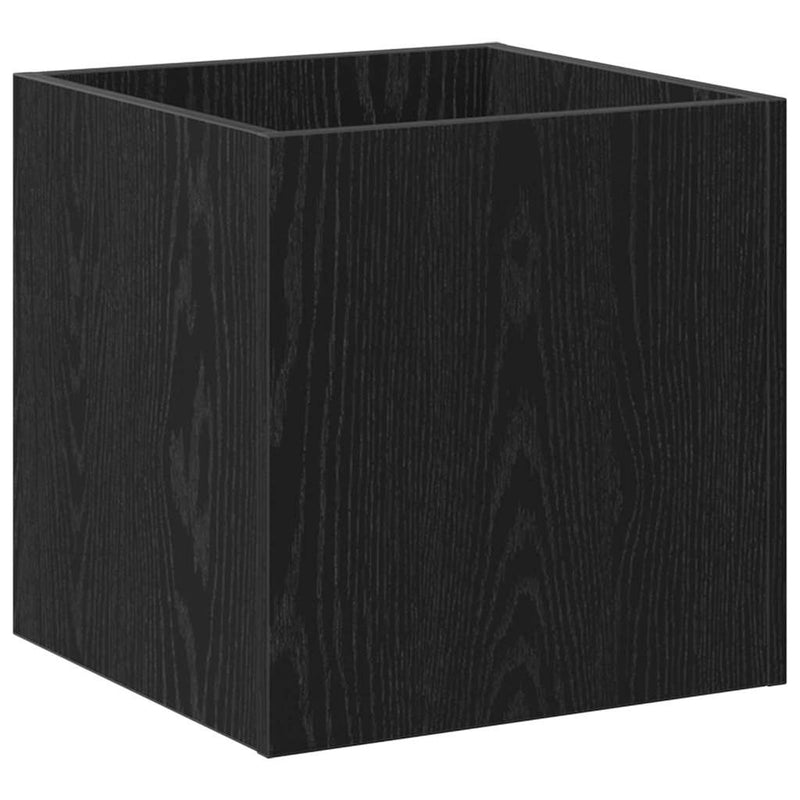 Load image into Gallery viewer, Vidaxl bloempot box zwart eiken 40 x 38.5 x 40 cm bewerkt hout