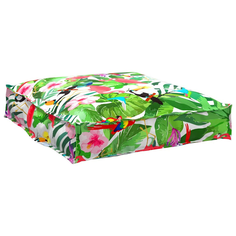 Load image into Gallery viewer, Vidaxl kussen bloemen multikleur 70 x 70 x 12 cm oxford stof