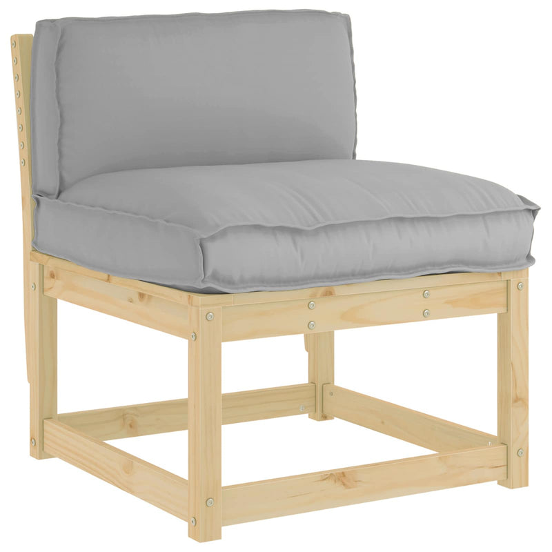 Load image into Gallery viewer, Vidaxl kussen grijs 80 x 40 x 12 cm oxford stof