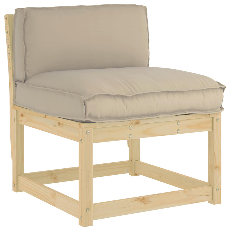 Load image into Gallery viewer, Vidaxl kussen taupe 80 x 40 x 12 cm oxford stof
