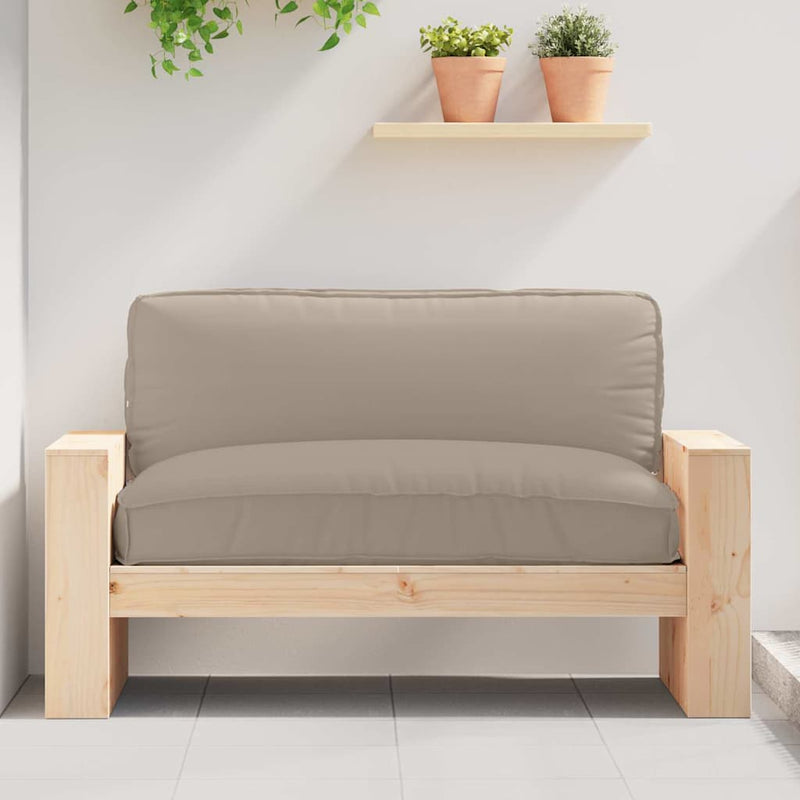 Load image into Gallery viewer, Vidaxl kussen taupe 120 x 80 x 12 cm oxford stof