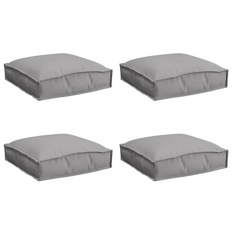 Load image into Gallery viewer, Vidaxl kussen 4 pcs grijs 40 x 40 x 8 cm oxford stof